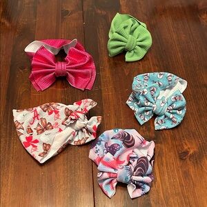 Colorful Hair Bow/Wrap Set